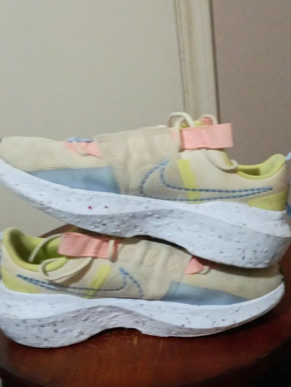 Nike Wmns Crater Impact Volt Yellow Womens 9.5 Casual Lifestyle Shoes CW2386-700